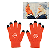 CU6356-TOUCH SCREEN GLOVES-Orange with Black tips